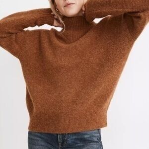 Madewell Brown Turtleneck Sweater